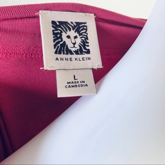 Anne Klein Large Pink Sleeveless Top with Petals - Picture 3 of 6